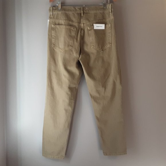 NWOT. Zara Men's Essential Tan Khaki Jeans | 32-34 - Picture 5 of 11